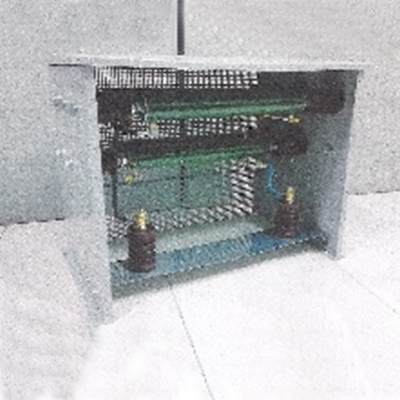Banco de resistores de alta tensão para teste de gerador